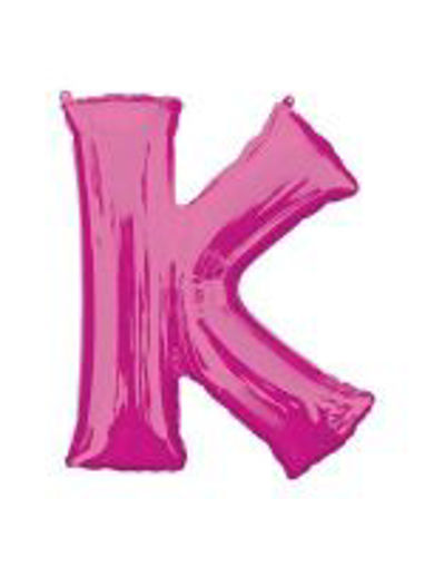 Picture of PINK LETTER K FOIL BALLOON